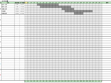 ガントチャートのexcelシフト表が欲しかったのでフリーのテンプレートをまとめてみた Sounansa Net