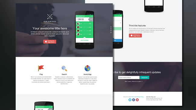 Bootstrap 3 Single Page Template