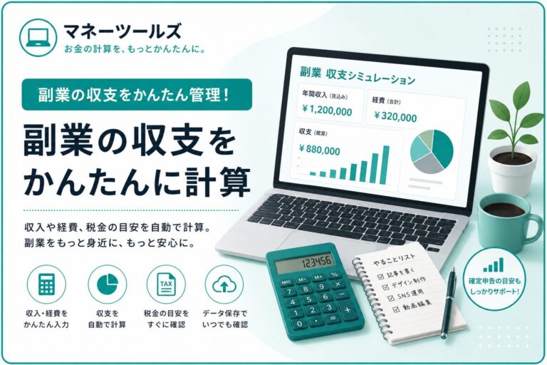副業で増える税金シミュレーター | 本業・副業の税負担を即時試算